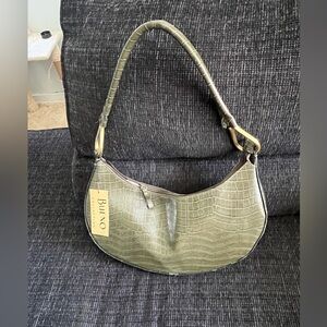 Faux snake hobo bag